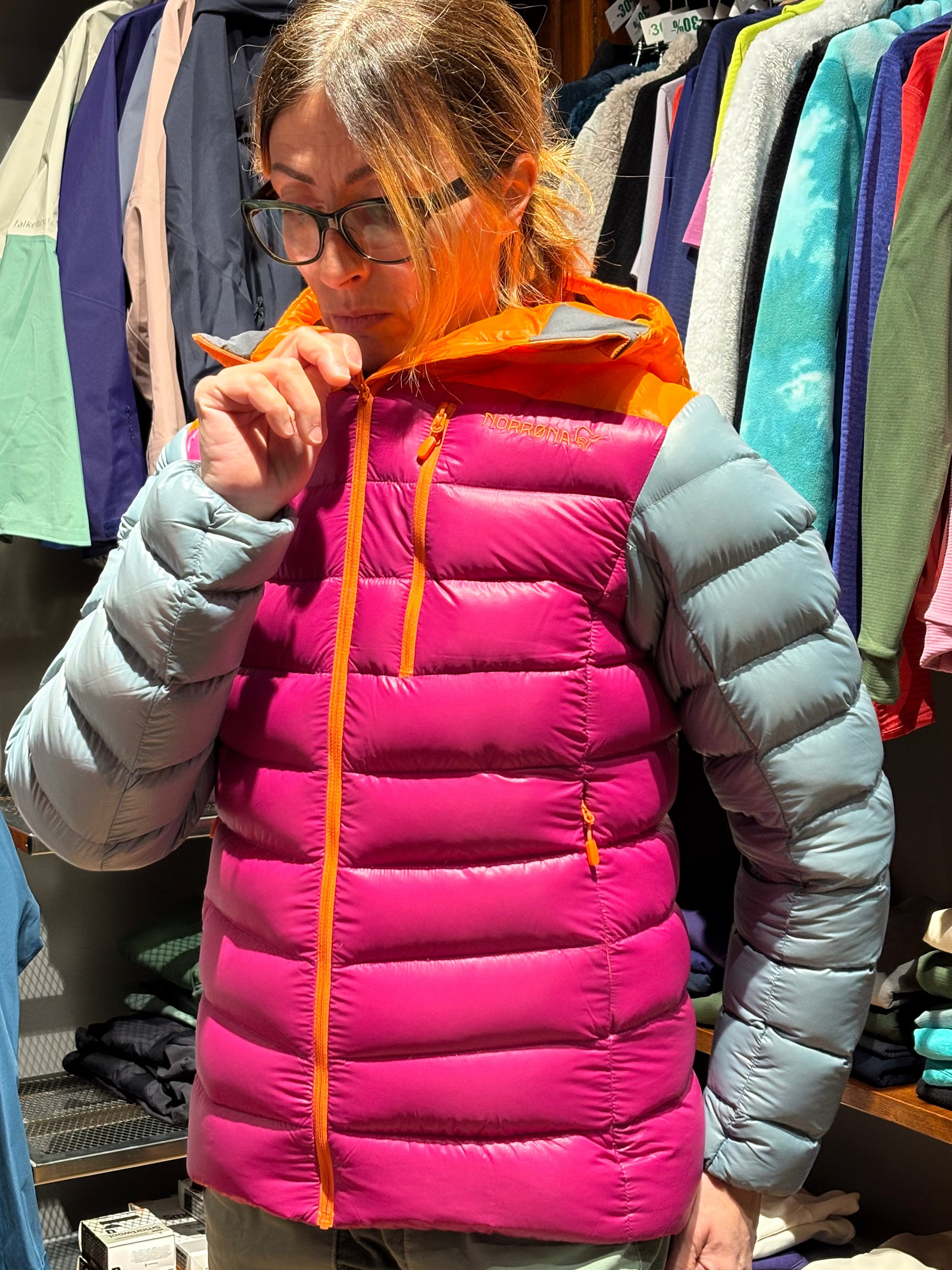 NORRONA LYNGEN DOWN 850 HOOD donna