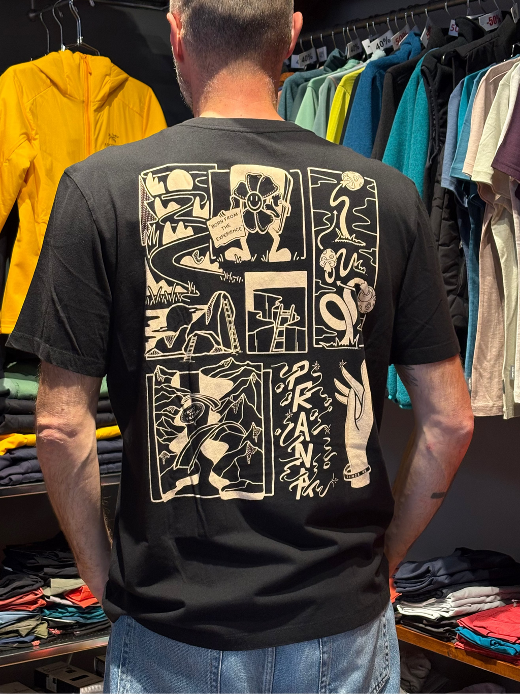 PRANA EVERYDAY STORYBOOK SS TEE uomo