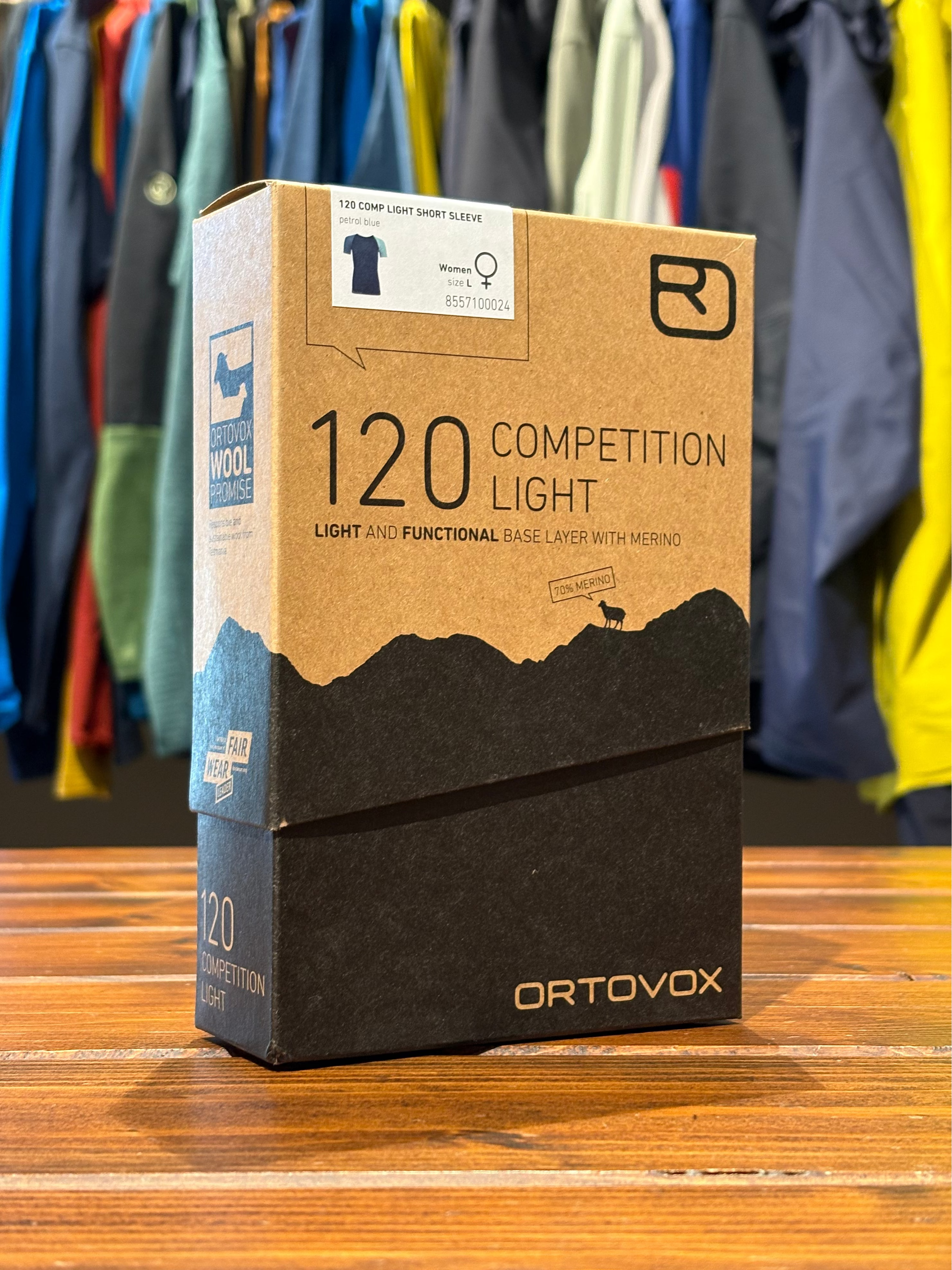 ORTOVOX BASE LAYER 120 COMP LIGHT SS uomo