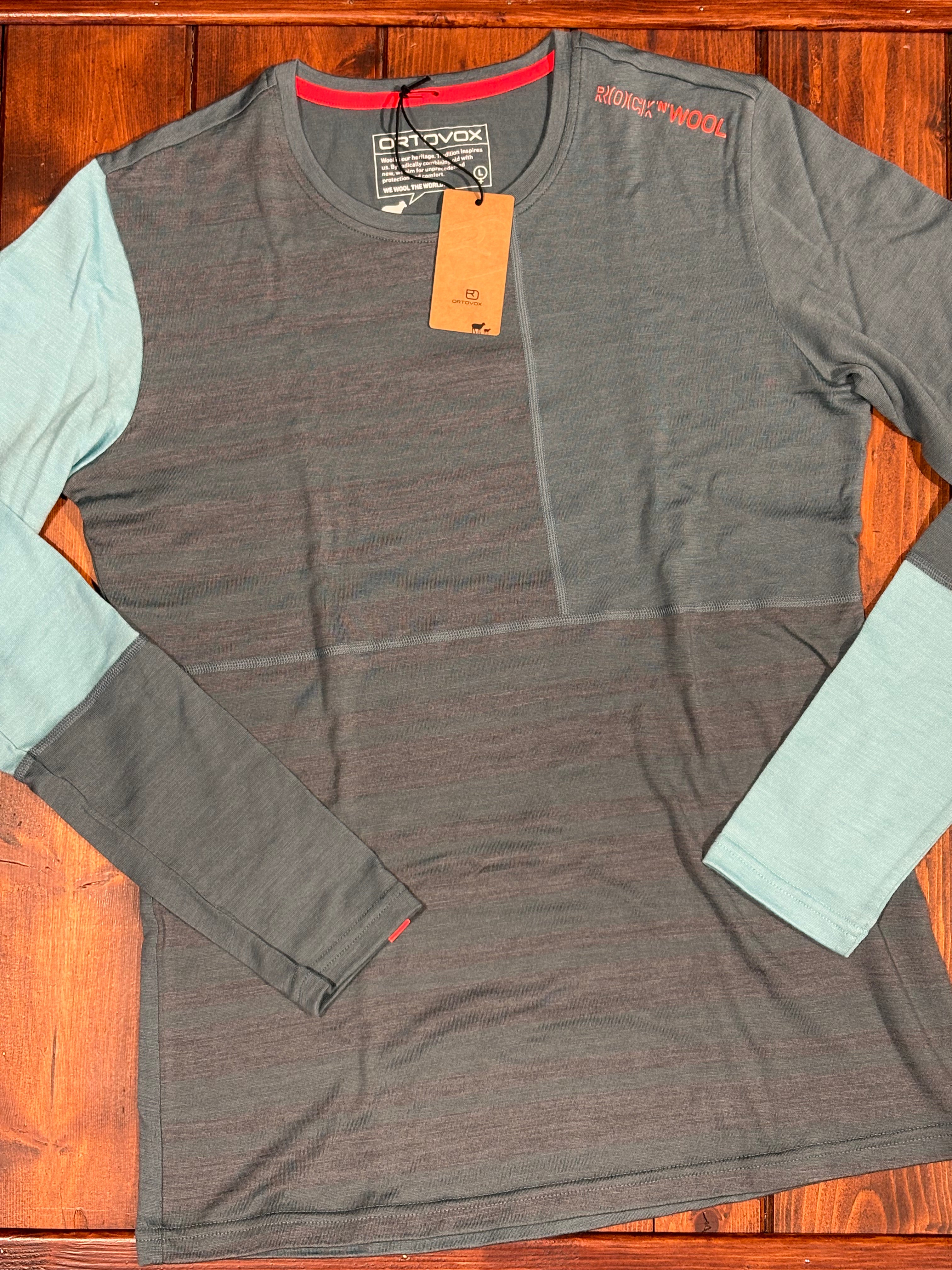 ORTOVOX BASE LAYER 185 ROCK'N'WOOL LS donna