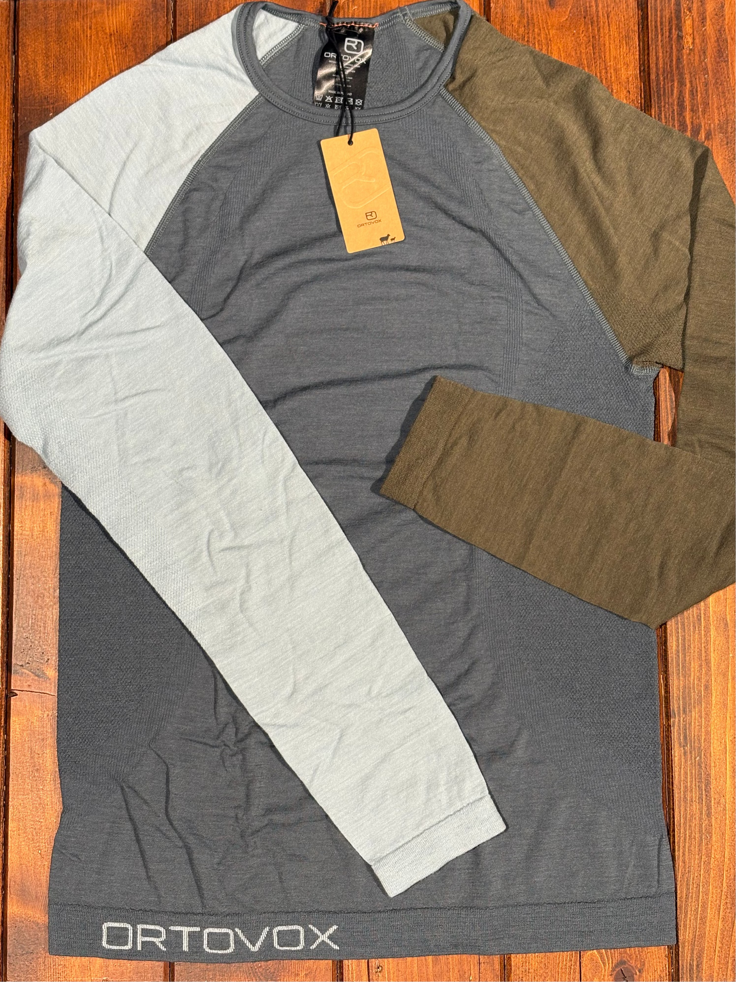 ORTOVOX BASE LAYER 120 COMP LIGHT LS uomo