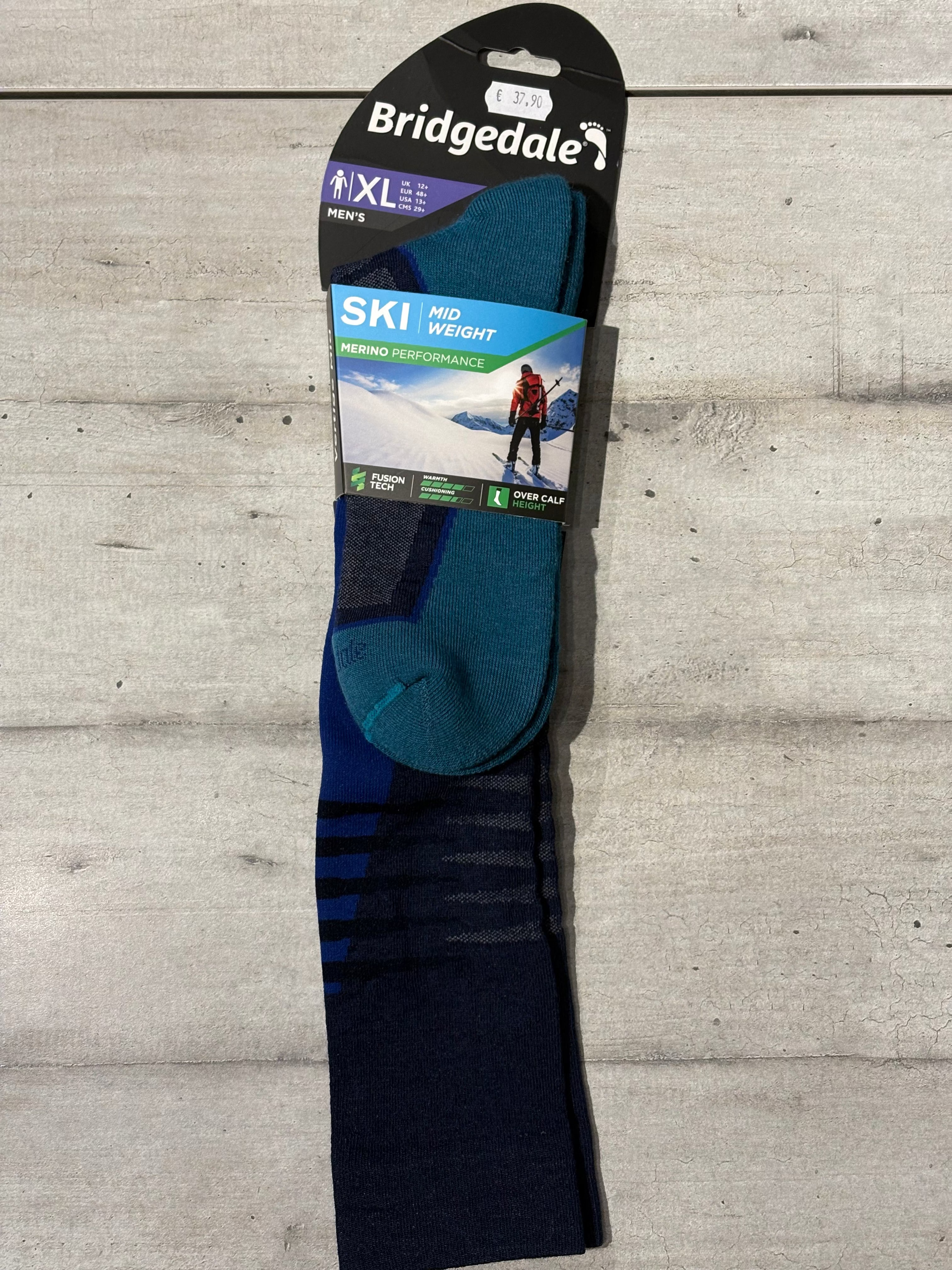 BRIDGEDALE SKI MID WEIGHT MERINO PERFORMANCE uomo